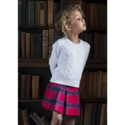 Hope & Henry Girls' Pleated Skirt With Buckle Detail, Toddler -Hope & Henry Sales GUEST 695cf21e 77b4 43fe 9b5a 96baed3f8dce