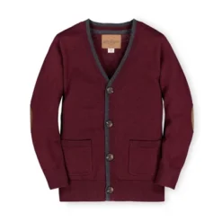 Hope & Henry Boys' Tipped Cardigan With Elbow Patches, Kids -Hope & Henry Sales GUEST 6a98b30d ecfa 42a9 ab69 eec7a98a7a71
