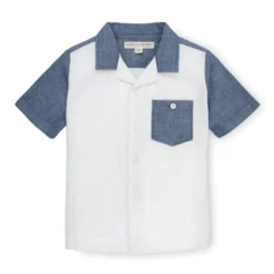 Hope & Henry Boys' Linen Short Sleeve Camp Shirt, Kids -Hope & Henry Sales GUEST 6b2fb726 fa01 414a 898d 177b01656fcd