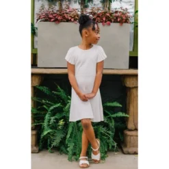 Hope & Henry Girls' Organic Cotton Short Flutter Sleeve Sweater Dress, Infant -Hope & Henry Sales GUEST 6c6e7339 79d1 4702 8790 76703f3fbabc