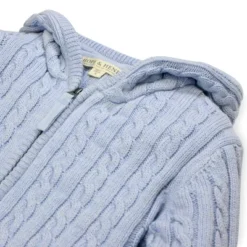 Hope & Henry Boys' Zip-Up Textured Sweater, Kids