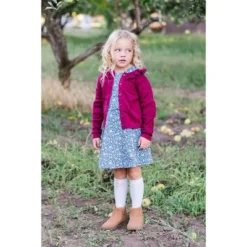 Hope & Henry Girls' Organic Cotton Long Sleeve Ruffle Collar Cardigan Sweater, Infant -Hope & Henry Sales GUEST 6e4ba235 0d24 41bc b8f6 78e9d74bf2c1 1