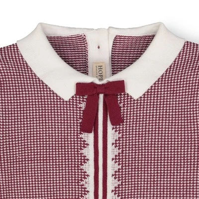 Hope & Henry Girls' Organic Cotton French Blocked Sweater Dress, Kids 7 Hope & Henry Girls' Organic Cotton French Blocked Sweater Dress, Kids - Image 5