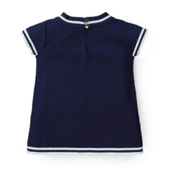 Hope & Henry Girls' Milano Tipped Short Sleeve Sweater, Infant -Hope & Henry Sales GUEST 710920b1 7f6b 4814 811b 37784247c569 1
