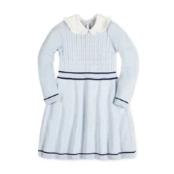 Hope & Henry Girls' Long Sleeve Cable Knit Peter Pan Collar Sweater Dress, Infant -Hope & Henry Sales GUEST 723f06a4 b810 43fd 93f9 3e6e85d80aee 2