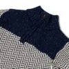 Hope & Henry Boys' Long Sleeve Half Zip Sweater With Yoke Detail, Kids