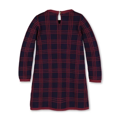 Hope & Henry Girls' Organic Cotton Bow Detail Sweater Dress, Kids 5 Hope & Henry Girls' Organic Cotton Bow Detail Sweater Dress, Kids - Image 3