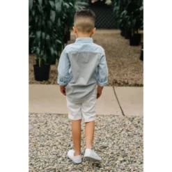 Hope & Henry Boys' Organic Cotton Long Sleeve Seersucker Button Down Shirt, Infant -Hope & Henry Sales GUEST 752a4eb8 2c9d 4199 a4f0 6a4943b93707