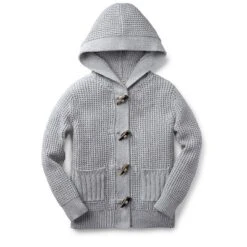 Hope & Henry Boys' Waffle Stitch Hooded Sweater, Kids -Hope & Henry Sales GUEST 7585dff3 6f67 4d26 a3b4 64312808f5a3 1
