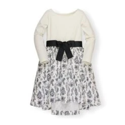 Hope & Henry Girls' Lightweight High-Low Skater Dress, Toddler -Hope & Henry Sales GUEST 768fa857 77a9 4c72 8d00 15e1fbf4f7ec 1