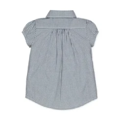 Hope & Henry Girls' Ruffle Front Shirt With Puff Sleeves, Toddler -Hope & Henry Sales GUEST 787e8114 f209 4f96 b3bd 79590153c878