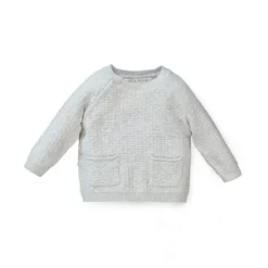 Hope & Henry Baby Raglan Button Sweater Set