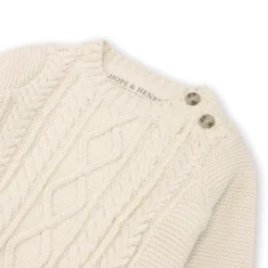 Hope & Henry Layette Baby Long Sleeve Cable Sweater And Legging Set, Infant