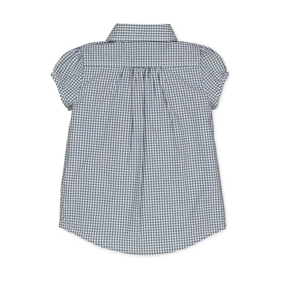 Hope & Henry Girls' Ruffle Front Shirt With Puff Sleeves, Infant 4 Hope & Henry Girls' Ruffle Front Shirt With Puff Sleeves, Infant - Image 2
