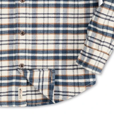 Hope & Henry Boys' Long Sleeve Plaid Flannel Button Down Shirt With Elbow Patches, Kids 4 Hope & Henry Boys' Long Sleeve Plaid Flannel Button Down Shirt With Elbow Patches, Kids - Image 2