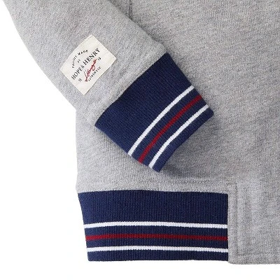 Hope & Henry Boys' French Terry Baseball Jacket, Kids 4 Hope & Henry Boys' French Terry Baseball Jacket, Kids - Image 2