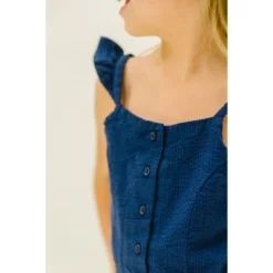 Hope & Henry Girls' Flutter Button Front Romper, Toddler -Hope & Henry Sales GUEST 81efcf75 20ab 4c4d 8595 8c744da386f6