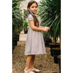 Hope & Henry Girls' Short Sleeve Peter Pan Collar Dress With Bow Details, Toddler -Hope & Henry Sales GUEST 8457cd33 5439 4f10 8278 254bf0b36923