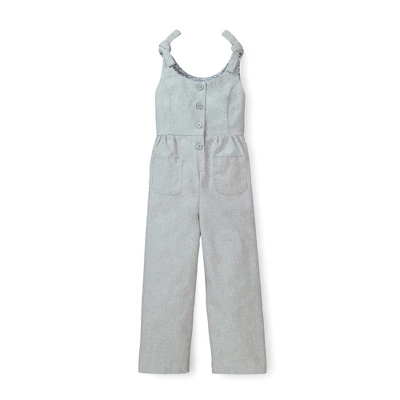 Hope & Henry Girls' Knot Tie Button Front Jumpsuit, Infant 5 Hope & Henry Girls' Knot Tie Button Front Jumpsuit, Infant - Image 4