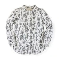 Hope & Henry Girls' Long Sleeve Ruffle Neck Button Down Blouse With Pintucking , Infant -Hope & Henry Sales GUEST 886d41ef cf33 4954 91e3 6c7e3b8b21fe