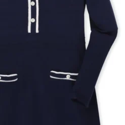 Hope & Henry Girls' Long Sleeve Sweater Dress With Contrast Tipping, Infant -Hope & Henry Sales GUEST 88c4ba39 89a9 42b4 b277 a67ad8d38368