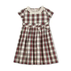 Hope & Henry Girls' Short Sleeve Ruffle Collar Party Dress With Bow, Toddler -Hope & Henry Sales GUEST 8a8bcae4 c28e 44d3 97a6 5fb686ec2614