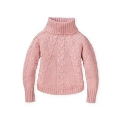 Hope & Henry Girls' Cable Raglan Turtleneck Sweater, Infant -Hope & Henry Sales GUEST 8eefc187 f0dc 44e9 ad8b fcc04204952e
