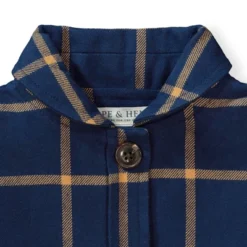 Hope & Henry Girls' Woven Cape With Button Front, Kids