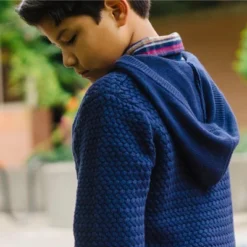 Hope & Henry Boys' Long Sleeve Hooded Half Zip Sweater, Kids -Hope & Henry Sales GUEST 921bc7ca b1f2 4d24 8185 5bd470700324