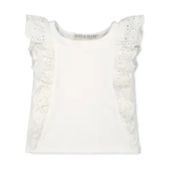 Hope & Henry Girls' Organic Cotton Eyelet Ruffle Knit Top, Infant -Hope & Henry Sales GUEST 921bdcbc 9ac4 49f1 b3db 941db36d2796