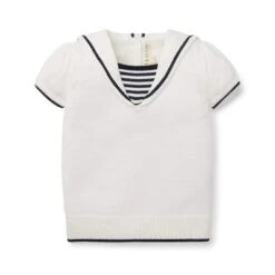 Hope & Henry Girls' Sailor Sweater Top, Infant -Hope & Henry Sales GUEST 9322a4ca 36f5 4632 af02 e38201d607c9