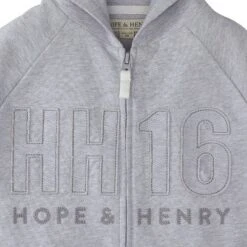 Hope & Henry Boys' Lightweight Zip-Up Hoodie, Infant