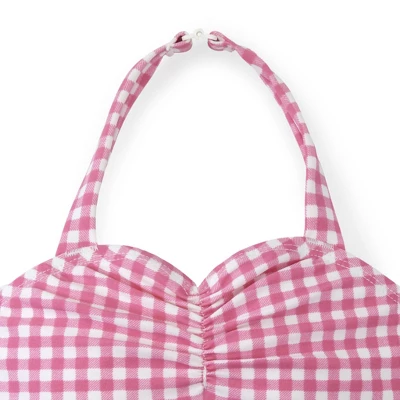 Hope & Henry Girls' Ruched Halter Swimsuit, Kids 3 Hope & Henry Girls' Ruched Halter Swimsuit, Kids