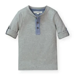Hope & Henry Boys' Henley Tee With Rolled Sleeves, Kids -Hope & Henry Sales GUEST 9ddb89d0 42d7 46de 9f02 fc55c43a1d4a
