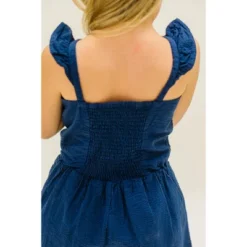 Hope & Henry Girls' Flutter Button Front Romper, Toddler -Hope & Henry Sales GUEST 9e1ae15e d460 4c1a 9216 033b528050f1