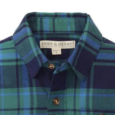 Hope & Henry Boys' Flannel Button Down Shirt, Infant 3 Hope & Henry Boys' Flannel Button Down Shirt, Infant
