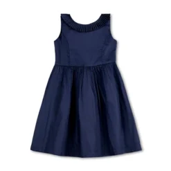 Hope & Henry Girls' Sleeveless Pleated Collar Sateen Party Dress, Infant -Hope & Henry Sales GUEST 9f39b796 8720 49a2 892b 683fa18858e1