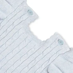 Hope & Henry Layette Baby Girl Flutter Sleeve Sweater Romper, Infant