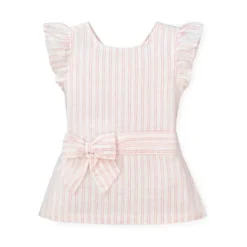 Hope & Henry Girls' Flutter Sleeve Button Back Top, Toddler -Hope & Henry Sales GUEST a07aaec4 b210 4472 a561 8f2fb11b7d3c