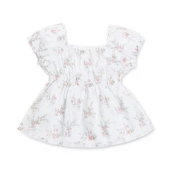 Hope & Henry Girls' Short Puff Sleeve Smocked Top, Infant -Hope & Henry Sales GUEST a1127392 d9fd 460d 82e3 e58e8cb28196