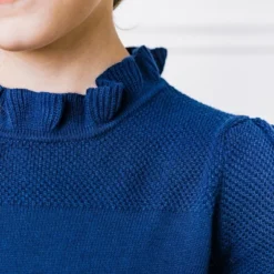 Hope & Henry Girls' Long Sleeve Ruffle Neck Sweater Dress, Infant -Hope & Henry Sales GUEST a3d06b1e baa8 44c0 aa26 58fff8661f5d