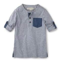 Hope & Henry Boys' Henley Pocket Tee With Rolled Sleeves, Kids -Hope & Henry Sales GUEST a44a34b6 62cc 4bfd 96f1 4c3f92e17069