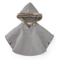 Hope & Henry Girls' Sweater Cape With Trim, Kids -Hope & Henry Sales GUEST a50e1af2 98b7 48cf a1aa 50c2d1b42ba6