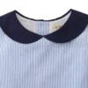 Hope & Henry Girls' Seersucker Peter Pan Collar Dress, Infant