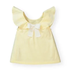 Hope & Henry Girls' Ruffle Top With Bow, Infant -Hope & Henry Sales GUEST abea1a5a c602 489e 9e1a 5358b8266144