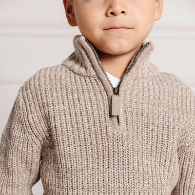 Hope & Henry Boys' Long Sleeve Half Zip Pullover Sweater, Infant 6 Hope & Henry Boys' Long Sleeve Half Zip Pullover Sweater, Infant - Image 4