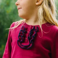 Hope & Henry Girls' Long Sleeve Ruffle Sweater Henley, Infant -Hope & Henry Sales GUEST aff81e86 c7c6 47f5 b6db c1e5d1eacbd3