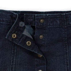 Hope & Henry Girls' A-Line Snap Front Skirt, Infant