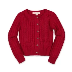 Hope & Henry Girls' Long Sleeve Classic Cable Cardigan Sweater, Infant -Hope & Henry Sales GUEST b0c3f6ac 353f 470c 8ba7 1ad2e1a31e8c 1