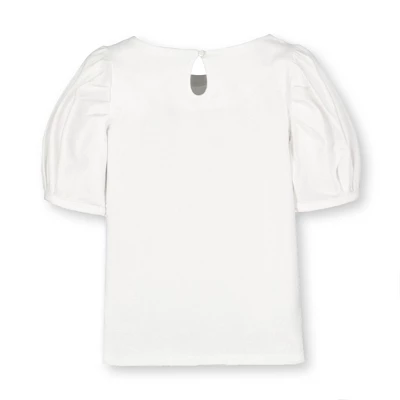 Hope & Henry Girls' Organic Cotton Bubble Sleeve Knit Top, Infant 3 Hope & Henry Girls' Organic Cotton Bubble Sleeve Knit Top, Infant